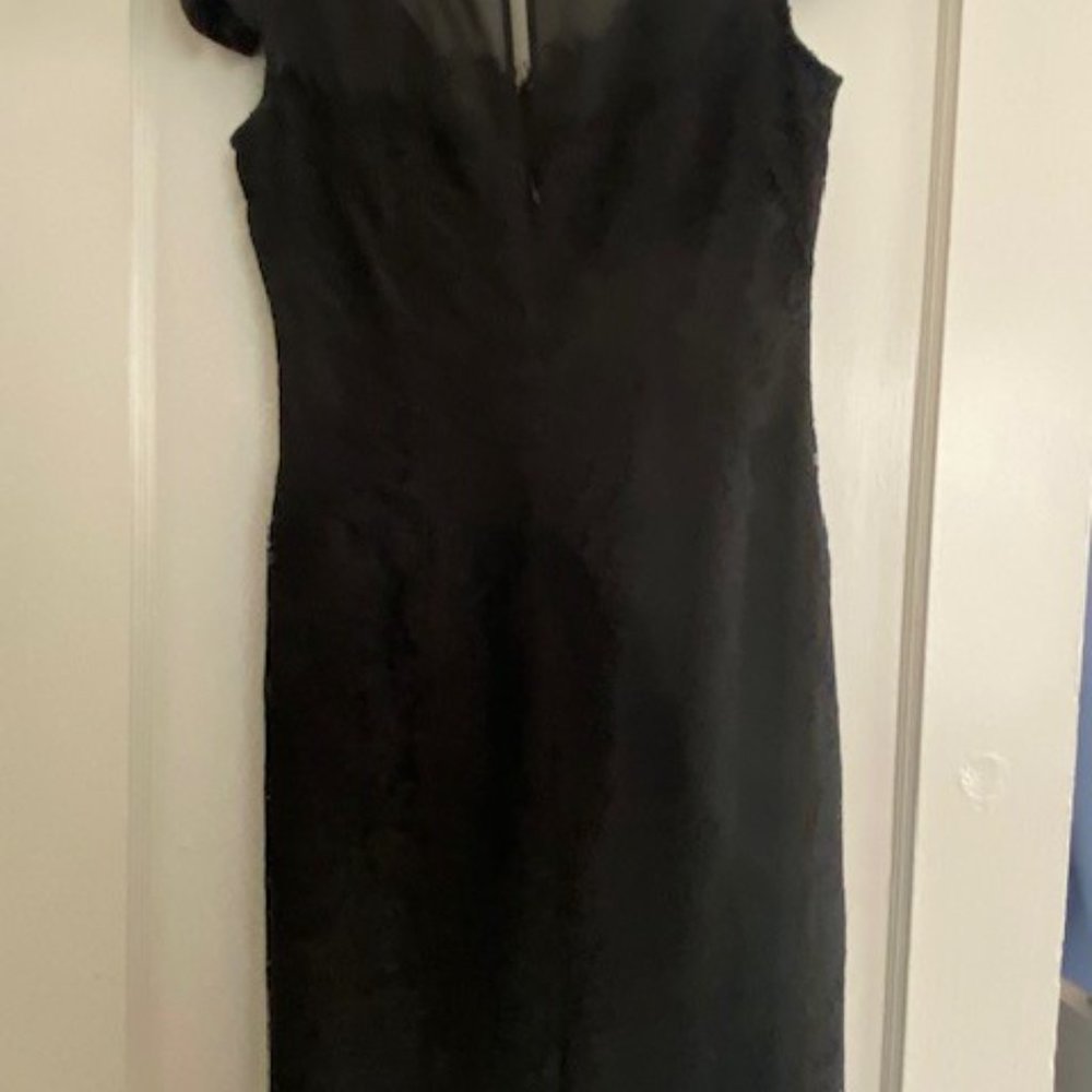 Black lace evening dress, size 6